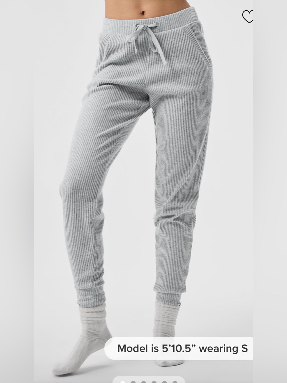 ALO Yoga Muse Sweatpants, Gray- size small